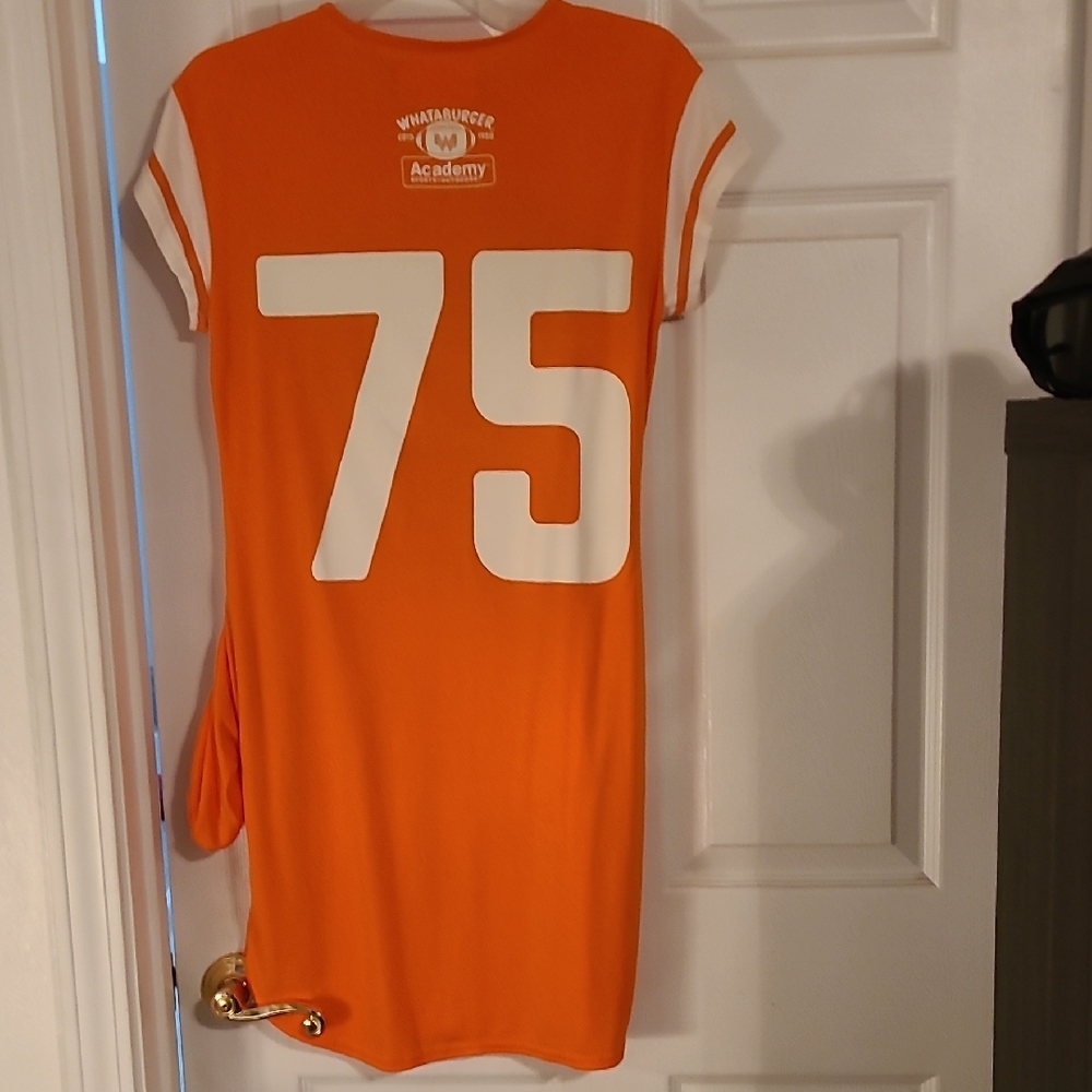 Whataburger Undefeated Orange Football Tee Dress - Picture 2 of 2
